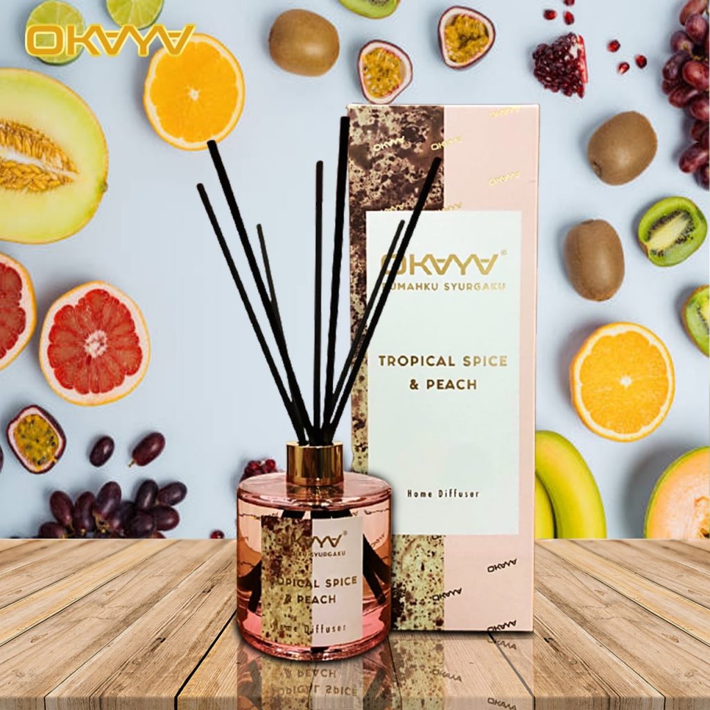 REED DIFFUSER TROPICAL SPICE & PEACH Okaya