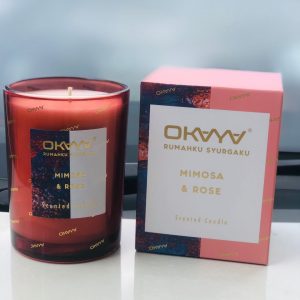 SCENTED CANDLE MIMOSA & ROSE